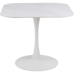 Florence Malta Ceramic Round Dining Table White - Size: 75 x 90 x 90cm - Furniture To Go - Wilko - thumbnail 3