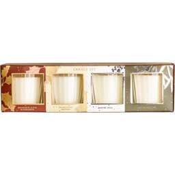 Marco Paul 4 Piece Scented Candle Jars Christmas Gift Set - Size: 20 x 20 x 10cm - White - Wilko - thumbnail 1