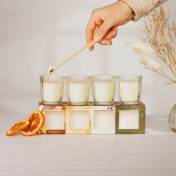 Marco Paul 4 Piece Scented Candle Jars Christmas Gift Set - Size: 20 x 20 x 10cm - White - Wilko - thumbnail 5