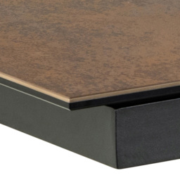 Florence Heaven Ceramic 8 Seater Extendable Dining Table Rusty Brown - Furniture To Go - Wilko - thumbnail 6