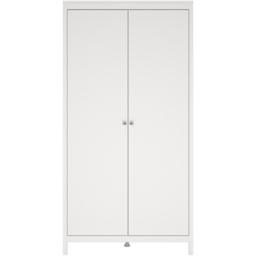 Florence Madrid 2 Door White Wardrobe - Wilko - thumbnail 4