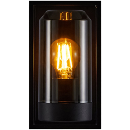 Nordlux Griffin Smoked Wall Light - Size: 23.2 x 13 x 15.6cm - Black - Wilko - thumbnail 5