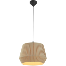 Nordlux Dicte 40 Beige Pendant Light - Size: 33.7 x 40 x 33.7cm - Brown - Wilko - thumbnail 4