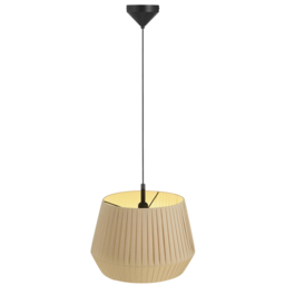 Nordlux Dicte 40 Beige Pendant Light - Size: 33.7 x 40 x 33.7cm - Brown - Wilko - thumbnail 5