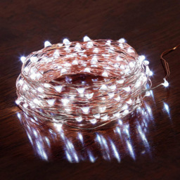Shatchi 40 Cool White LED Gold Copper Wire Christmas String Light 4m - Size: 6 x 1.5 x 2cm - Wilko - thumbnail 1