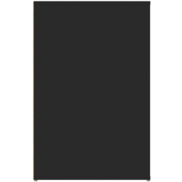 vidaXL Single Door Single Drawer Computer Desk Black - Size: 75 x 100 x 49cm - Wilko - thumbnail 7