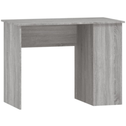 vidaXL 2 Shelf Computer Desk Grey - Size: 75 x 100 x 55cm - Wilko - thumbnail 3