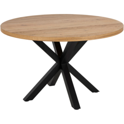 Florence Heaven 4 Seater Dining Table Oak and Black - Furniture To Go - Wilko - thumbnail 3