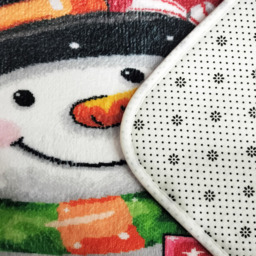 Noel Square Red Snowman Gifts Xmas Bath Set 2 Piece - Size: 50 x 80 x 1cm - Wilko - thumbnail 4