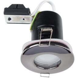 ValueLights Black Chrome IP65 Cool White LED Ceiling Downlight 10 Pack - Wilko - thumbnail 1