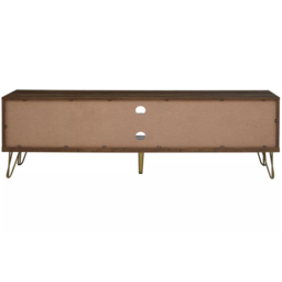 Interiors by Premier Flori Single Door 2 Drawer 2 Shelf Veneer Media Unit - Size: 150 x 39 x 51cm - Brown - Wilko - thumbnail 6