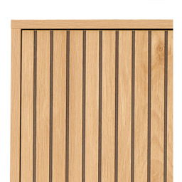 Florence Jaipur 2 Door 2 Shelf Oak Cabinet - Size: 140 x 80 x 40cm - Multi - Furniture To Go - Wilko - thumbnail 7