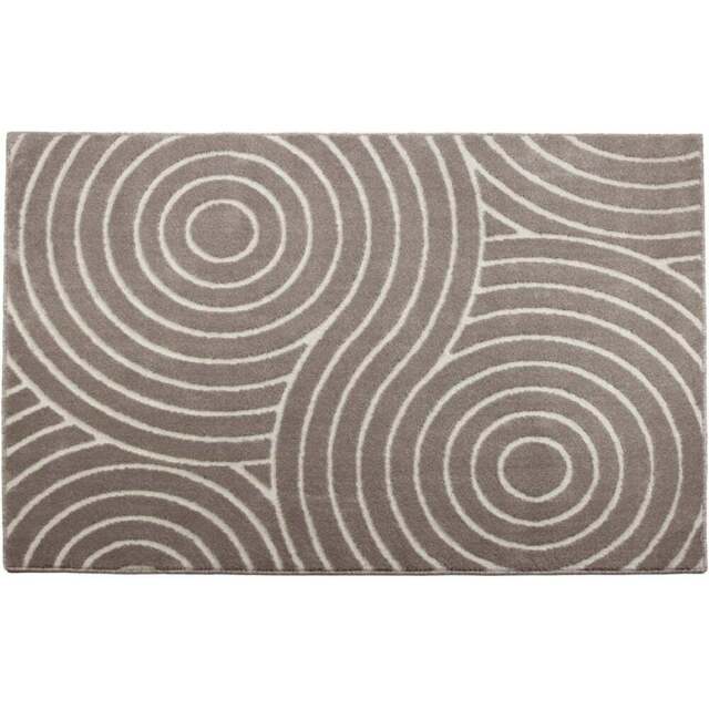 Eselle Rhythm Sculpt Natural Rug 160 x 230cm - Cream - Wilko - image 1