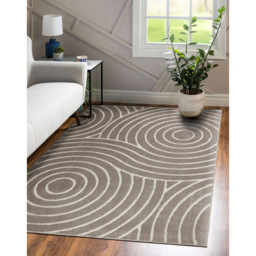 Eselle Rhythm Sculpt Natural Rug 160 x 230cm - Cream - Wilko - thumbnail 3