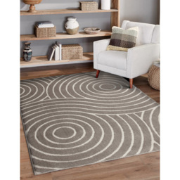 Eselle Rhythm Sculpt Natural Rug 160 x 230cm - Cream - Wilko - thumbnail 7