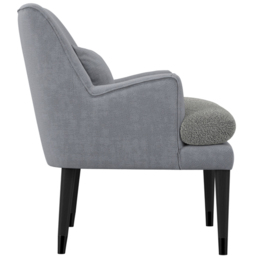 Montana Soft Grey Linen Blend Accent Chair - Size: Single - LPD Home - Wilko - thumbnail 5