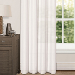 Velosso Riva White Eyelet Voile Panel Curtain 150 x 122cm - Size: W 150 x D 122cm - Wilko - thumbnail 4
