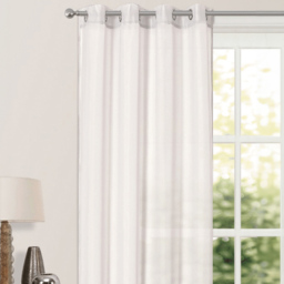 Velosso Riva White Eyelet Voile Panel Curtain 150 x 122cm - Size: W 150 x D 122cm - Wilko - thumbnail 3