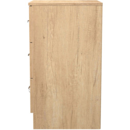 Crowndale Avon 3 Drawer Nebraska Oak Bedside Cabinet Ready Assembled - Wilko - thumbnail 4