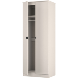 Crowndale Bora 2 Door Kashmir Matt Tall Double Wardrobe - Cream - Wilko - thumbnail 6