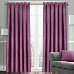 Velosso Westwood Mauve Curtains 229 x 229cm - Size: W 229 x D 229cm - Purple - Wilko