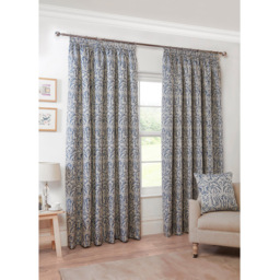 Elmsley Taped Curtain Navy - Navy/168cm/183cm - Size: W 66 x D 72cm - Wilko - thumbnail 6