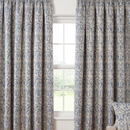 Elmsley Taped Curtain Navy - Navy/168cm/183cm - Size: W 66 x D 72cm - Wilko - thumbnail 3