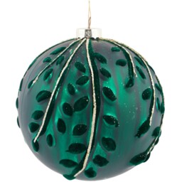 Flocked Detail Bauble - Sleigh Bells Ring - Wilko - thumbnail 5
