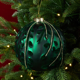 Flocked Detail Bauble - Sleigh Bells Ring - Wilko - thumbnail 6