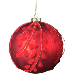 Flocked Detail Bauble - Sleigh Bells Ring - Wilko - thumbnail 3