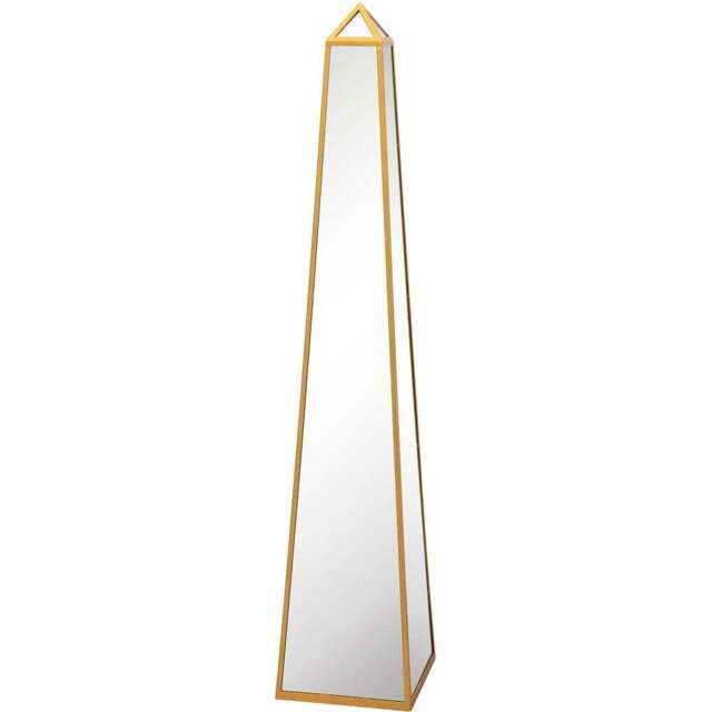 MirrorOutlet The Obelisk Gold Metal Edged Mirrored Ornament 150 x 30cm - Wilko - image 1