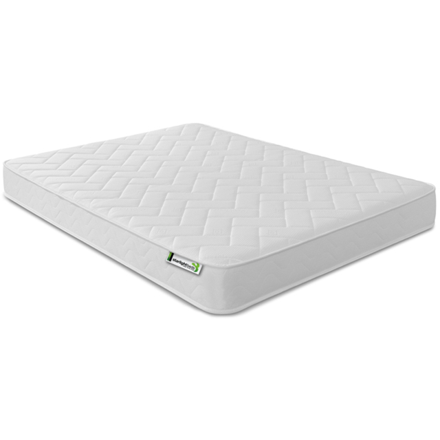 Starlight Beds Deluxe European Double White Memory Foam with Spring Mattress - Wilko - image 1