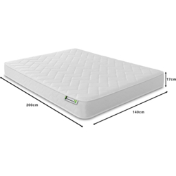 Starlight Beds Deluxe European Double White Memory Foam with Spring Mattress - Wilko - thumbnail 7