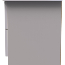 Crowndale Camden 2 Drawer Kashmir Gloss Bedside Table - Cream - Wilko - thumbnail 5