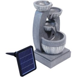 Living and Home Multi Tier Grey Rockery Fountain - Black - Wilko - thumbnail 4