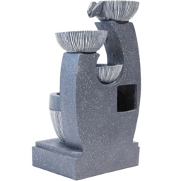 Living and Home Multi Tier Grey Rockery Fountain - Black - Wilko - thumbnail 6