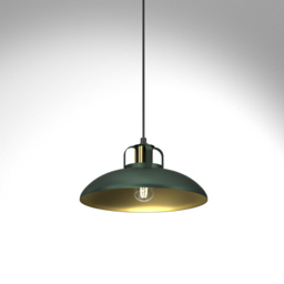 Milagro Felix Green Pendant Lamp 230V - Size: 29 x 29 x 90cm - Wilko - thumbnail 3