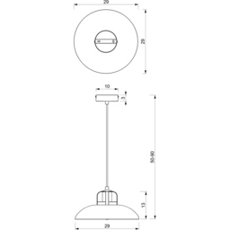 Milagro Felix Green Pendant Lamp 230V - Size: 29 x 29 x 90cm - Wilko - thumbnail 5