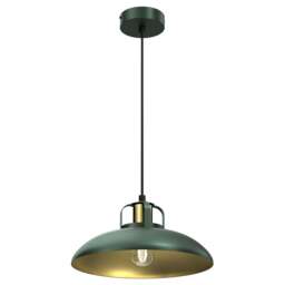 Milagro Felix Green Pendant Lamp 230V - Size: 29 x 29 x 90cm - Wilko