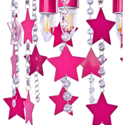 Milagro Star Hot Pink Ceiling Lamp 230V - Size: 30 x 30 x 32cm - Wilko - thumbnail 5