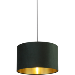 Lighting Collection Green Gold Inner Velvet Drum Shade 40cm - Size: 24 x 40 x 40cm - Wilko - thumbnail 4