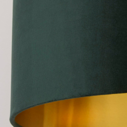 Lighting Collection Green Gold Inner Velvet Drum Shade 40cm - Size: 24 x 40 x 40cm - Wilko - thumbnail 5