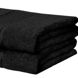 Rapport Home Windsor Black Cotton Face Cloth - Size: 0.1 x 30 x 30cm - Wilko - thumbnail 4