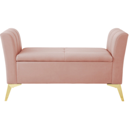 GFW Pettine Blush Pink Ottoman Storage Bench - Size: 45 x 121 x 67cm - Wilko - thumbnail 5