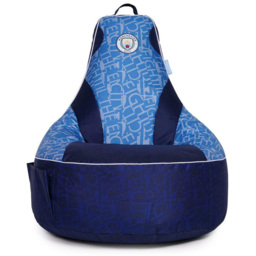 Kaikoo Manchester City Bean Bag Gaming Chair - Blue - Wilko - thumbnail 5