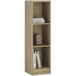 Florence 4 You 3 Shelf Sonama Oak Medium Narrow Bookcase - Brown - Furniture to Go - Wilko - thumbnail 3
