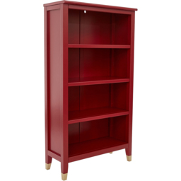 Palazzi 4 Shelves Red Bookcase - Size: 4 Shelf - Wilko - thumbnail 3
