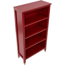 Palazzi 4 Shelves Red Bookcase - Size: 4 Shelf - Wilko - thumbnail 5
