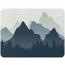 Benjamin Tate Design Mountain Landscape Blanket 120 x 150cm - Wilko - thumbnail 1