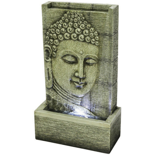 Bermuda Buddha Water Feature - Size: 48 x 22 x 82cm - Grey - Bermuda Water Gardens - Wilko - image 1